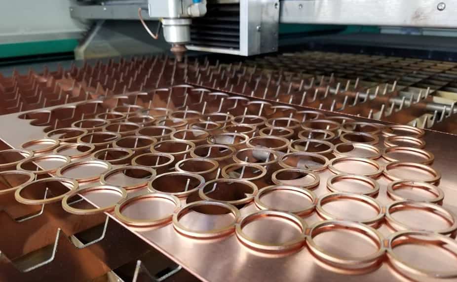 copper laser-cutting